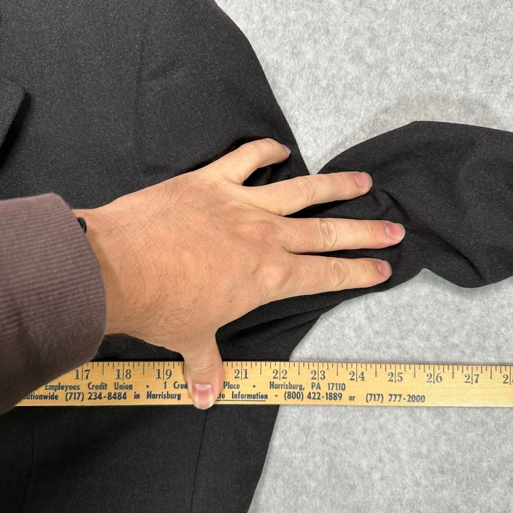 Hugo Boss Flynn Vegas Mens Wool Blend Suit Jacket Size 50 Pants Charcoal Formal